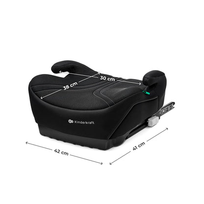 Kinderkraft I-BOOST 2 PRO turvatool 125-150 cm, ISOFIX, must