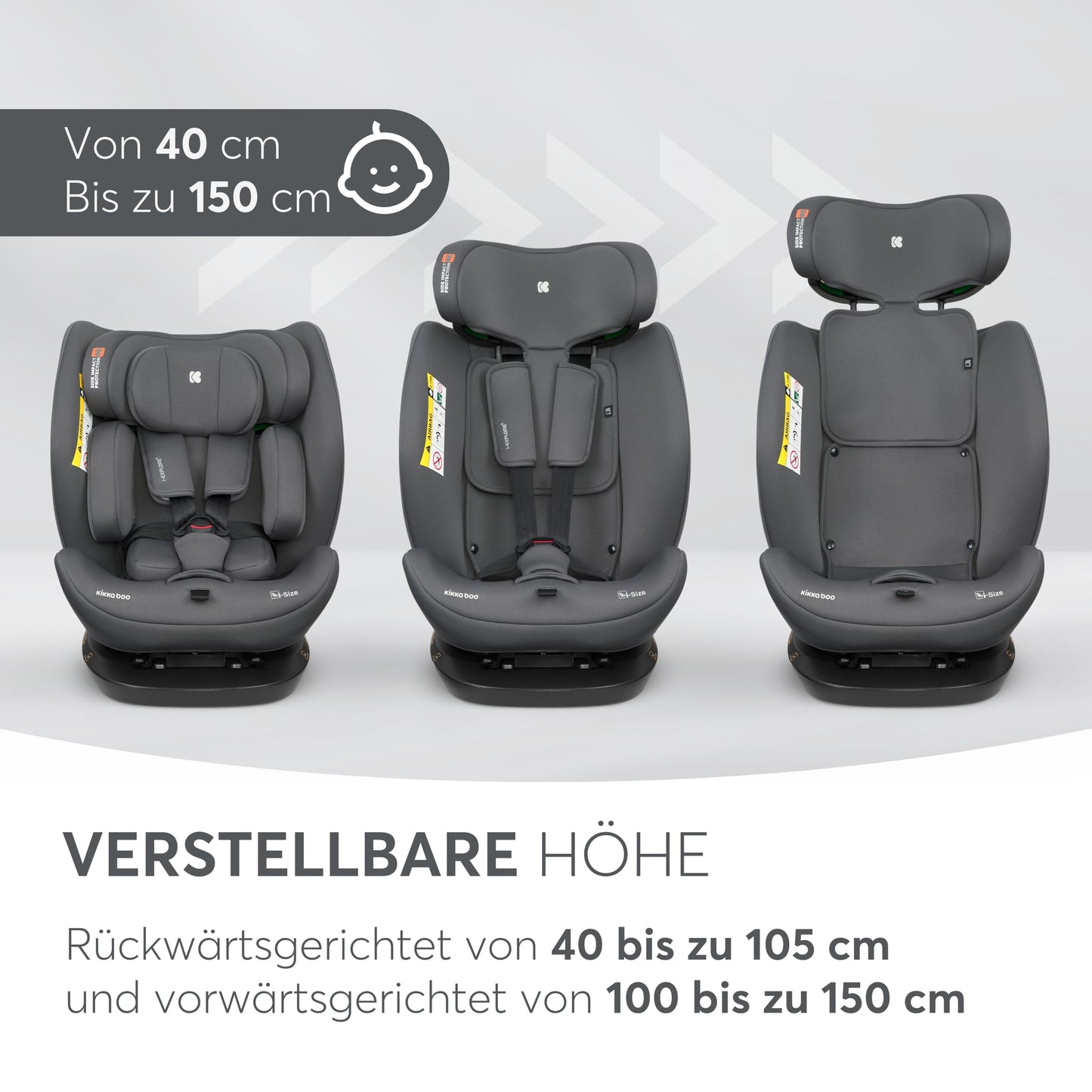 Kikka Boo turvatool i-EXPLORE 2, i-Size, 40-150 cm, hall