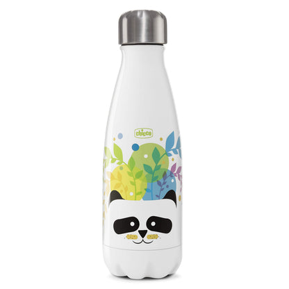 Chicco Drinky Panda termospullo, ruostumaton teräs, 350 ml