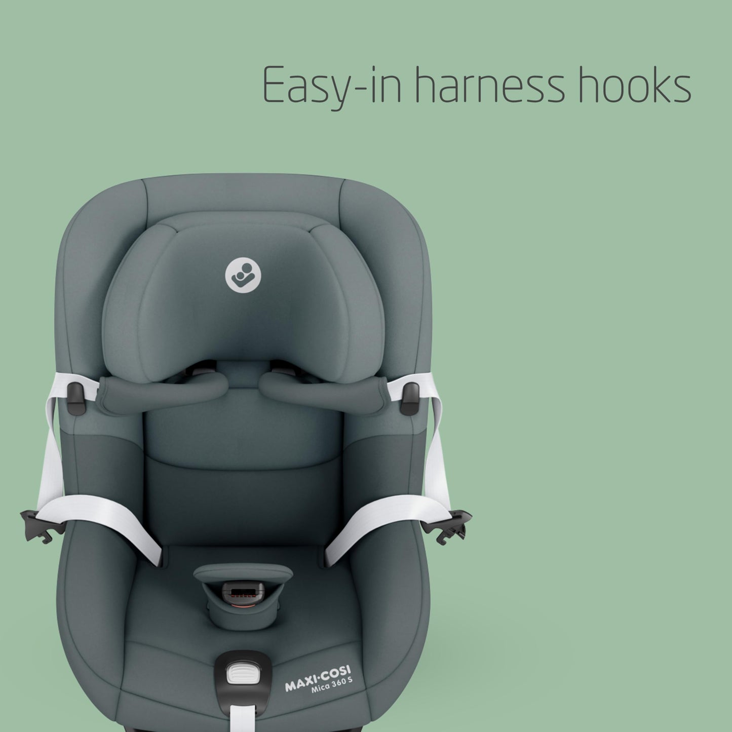 Maxi-Cosi Mica 360 S i-Size turvatool 61–105 cm, 360° pöördega – Tonal Graphite