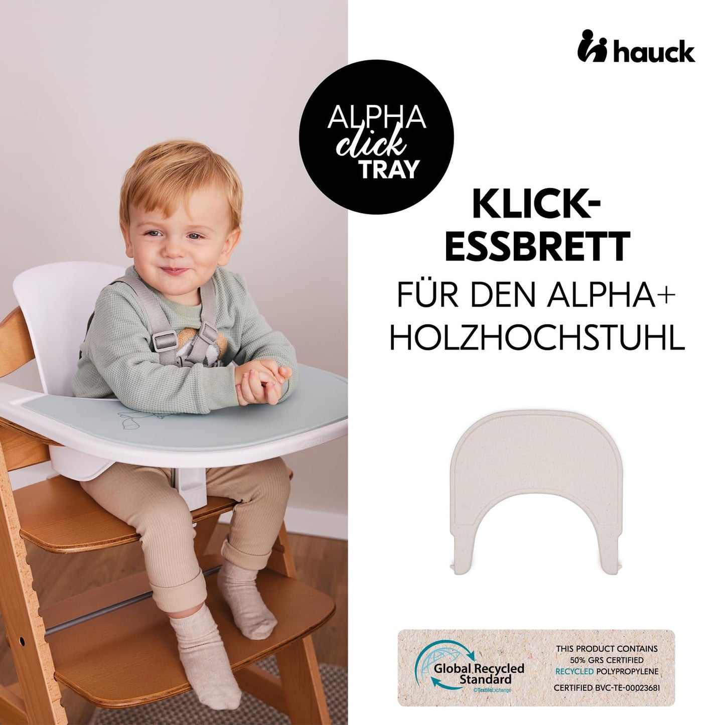 hauck Click Tray söögitooli kandik beež, Alpha+ ja Beta+ jaoks, 6–36 kuud