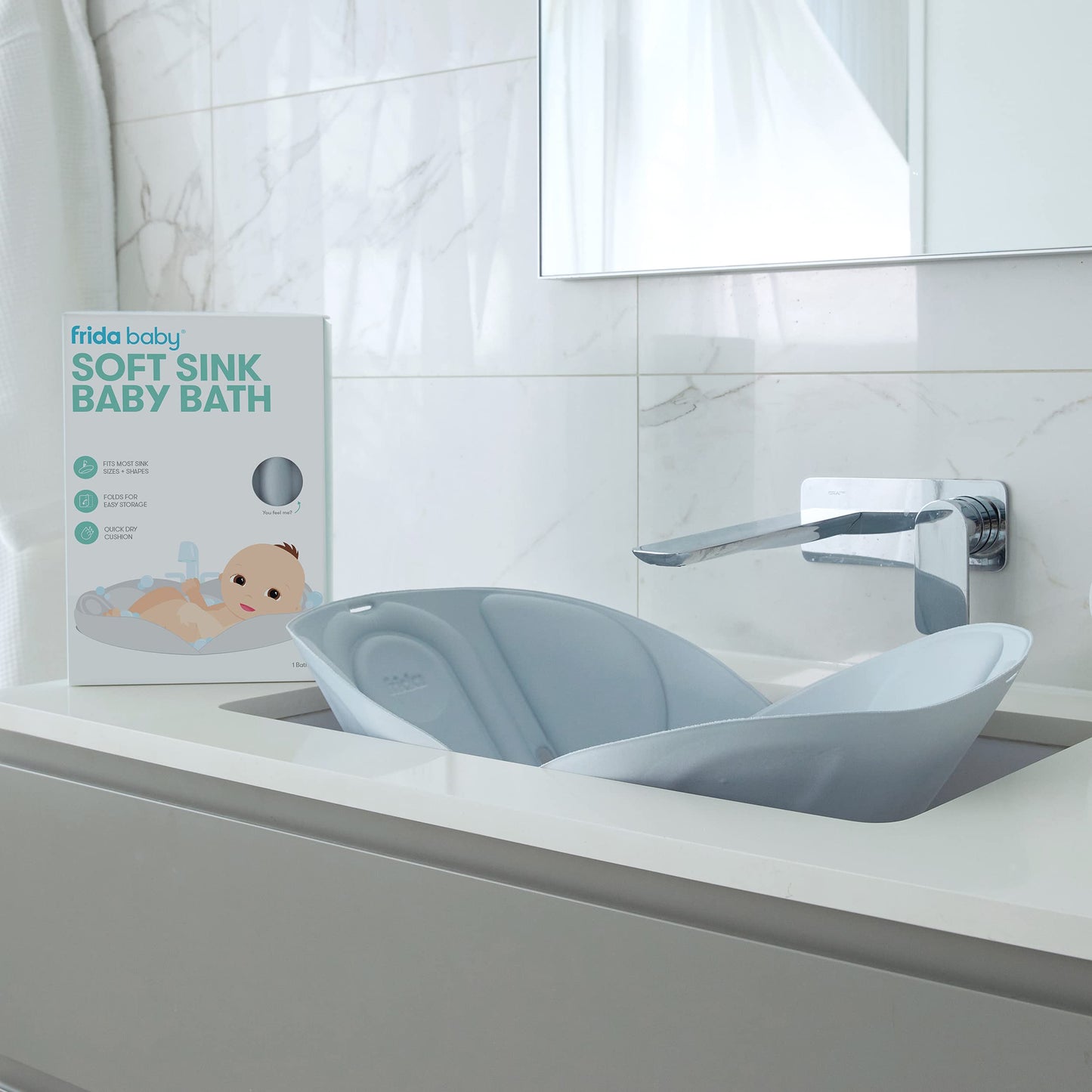 Frida Baby Soft Sink beebivann valamus kasutamiseks, hall