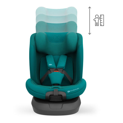 Kinderkraft I-Grow 2 PRO turvatool 40–150 cm, 360° pöörlev, Isofix, roheline