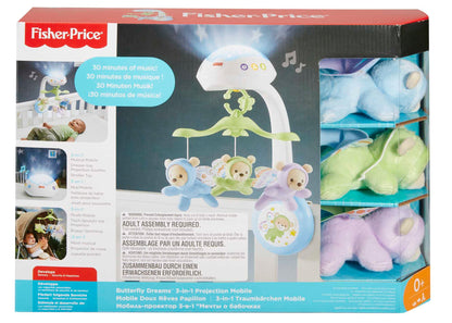 Fisher-Price Butterfly Dreams 3-ühes voodikarussell