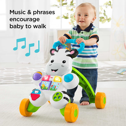 Fisher-Price Zebra kõndimistugi – muusika ja tuledega alates 6. elukuust, sebra