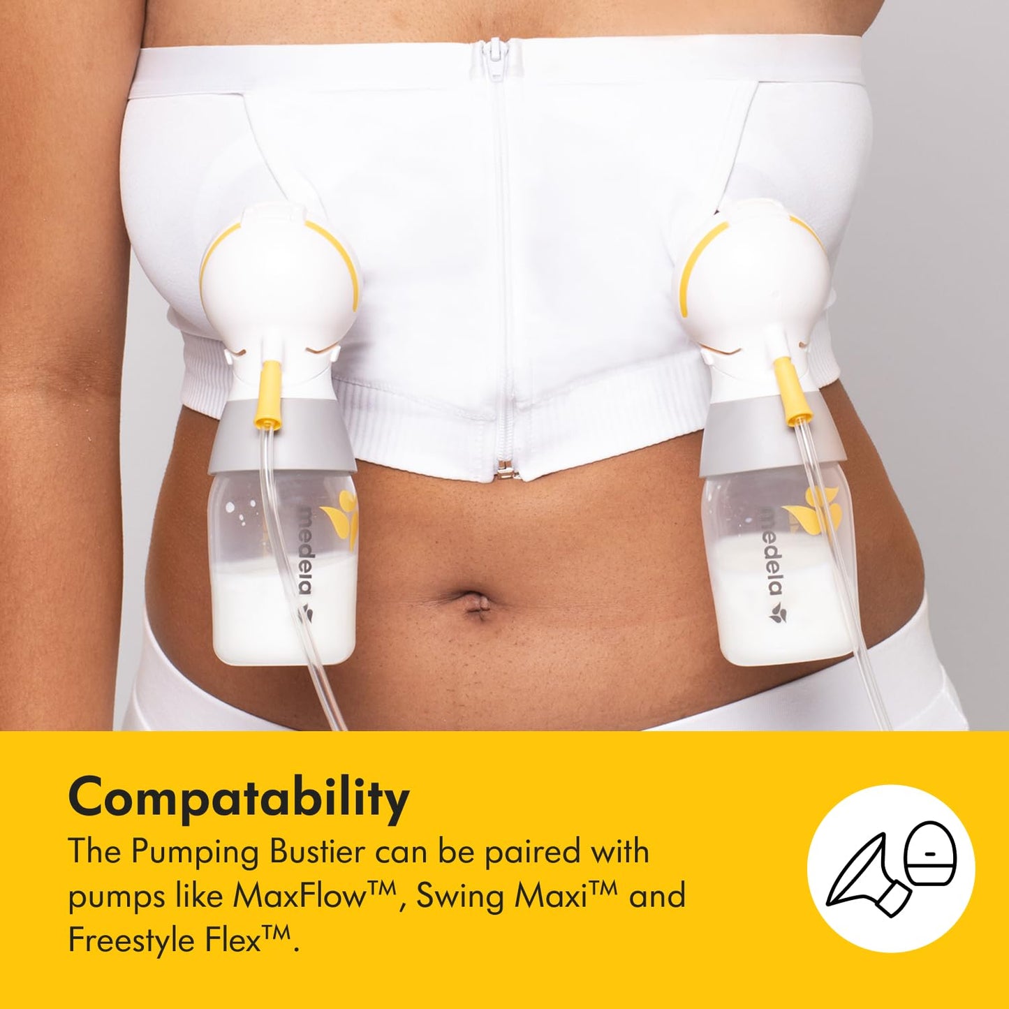 Medela Hands Free Pumping Bustier käed-vabad rinnapumba rinnahoidja, must