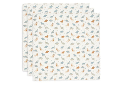 Jollein musliinist salvrätikute komplekt Roarsome (70 × 70 cm), 3tk