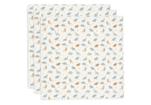 Jollein musliinist salvrätikute komplekt Roarsome (70 × 70 cm), 3tk