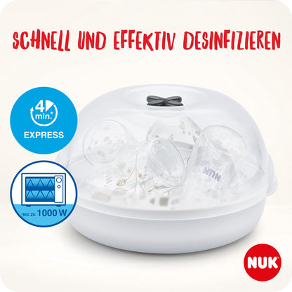 NUK Micro Express Plus mikrolaine sterilisaator lutipudelitele