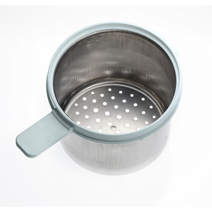 BEABA Babycook NEO beebitoidu valmistaja, klaas ja roostevaba teras, 1250 ml, hall/valge