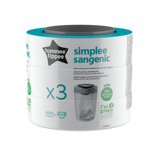 Tommee Tippee Simplee Sangenic täitekassetid mähkmekonteinerile, 3 tk