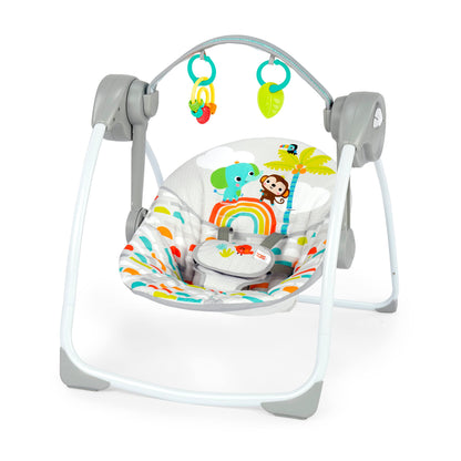 Bright Starts Playful Paradise kaasaskantav beebikiik muusika ja 6 kiirusega