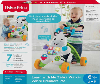 Fisher-Price Zebra kõndimistugi – muusika ja tuledega alates 6. elukuust, sebra