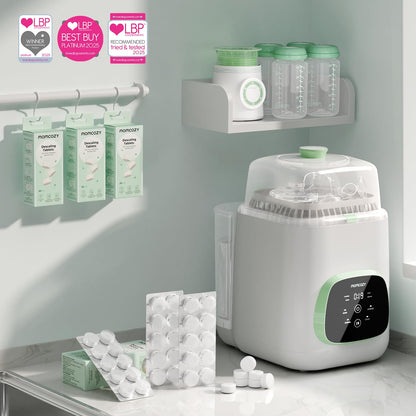Momcozy BS03 KleanPal Pro pudelipesumasin, sterilisaator ja kuivati