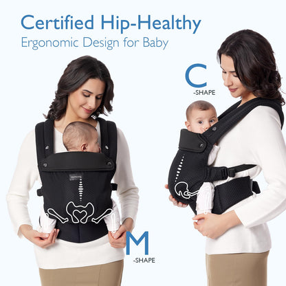 Momcozy Air Mesh beebikandekott, ergonoomiline ja hingav, 3–24 kuud
