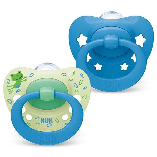 NUK Signature lutt 6–18 kuud, sinine/roheline (2 tk)