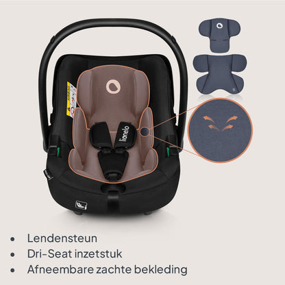 Lionelo Astrid i-Size turvahäll 40–87 cm (R129), ADAC testitud, must