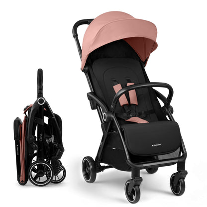 KikkaBoo CIELA kerge jalutuskäru kuni 22 kg, ühe käega kokkupandav, roosa