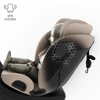 Kinderkraft I-GROW 2 PRO turvatool 0-36 kg, i-Size 40-150 cm, 360° pööratav, beež