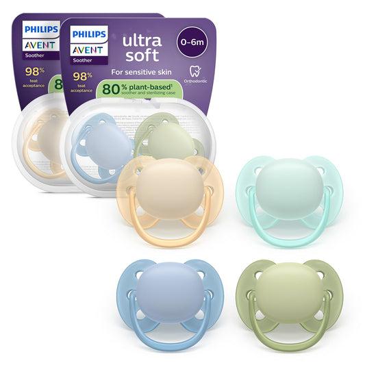 AVENT tutti ultra soft SCF091/50, 0–6 kk, 4 kpl