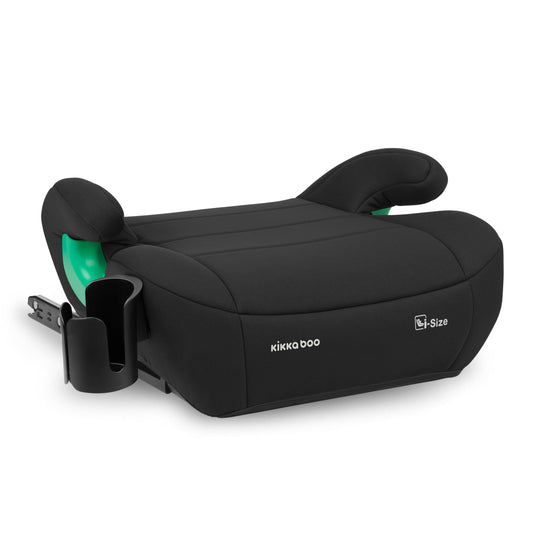 KikkaBoo i-POP i-Size turvatooli istmekõrgendus ISOFIX-iga 125–150 cm (22–36 kg), must