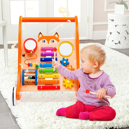 Puidust käimistugi 1+ muusika ja arendavate tegevustega, Montessori stiilis