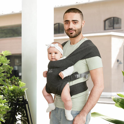 MOMTORY vastsündinu–väikelapse kandelina tugivöö ja ergonoomilise istmega, 3–22 kg, tumehall