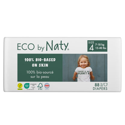 Eco by Naty ökoloogilised mähkmed, suurus 4 (7–18 kg), 88 tk
