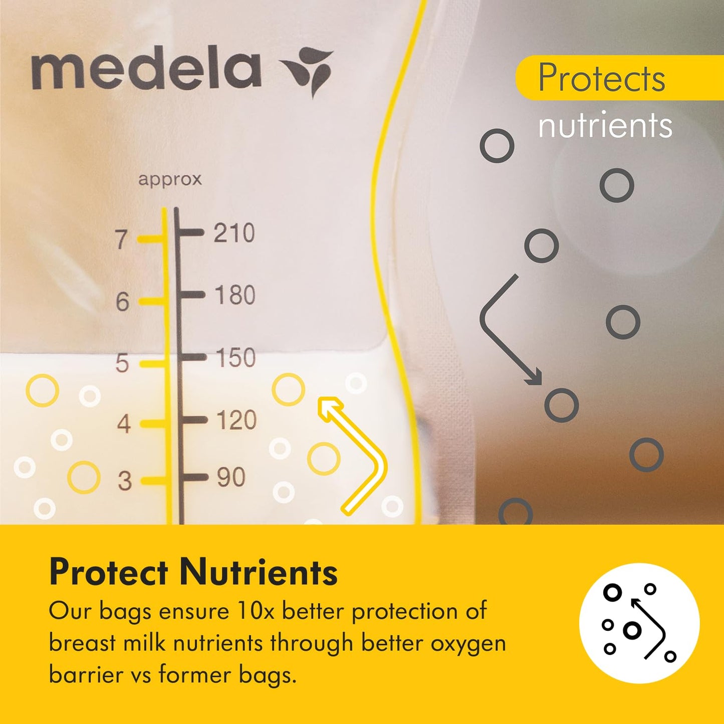 Medela Easy Pour ühekordsed rinnapiima säilituskotid, 210 ml, 100 tk