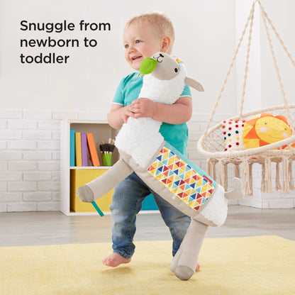Fisher-Price Tummy Time Llama Plush sensoorne kõhuli mänguasi alates sünnist