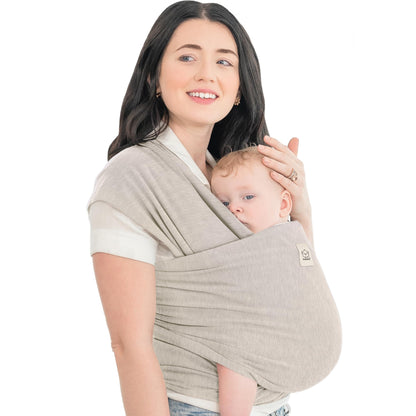 KeaBabies beebikandelina Original – ergonoomiline, stone gray (vastsündinust väikelapseni)