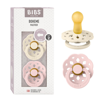 BIBS Boheme kollektsiooni lutid, 6–18 kuud, 2 tk – Ivory / Blossom