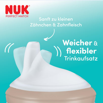 NUK Perfect Match harjoittelumuki Mikki Hiiri, 6+ kk, 150 ml, beige (Greige)