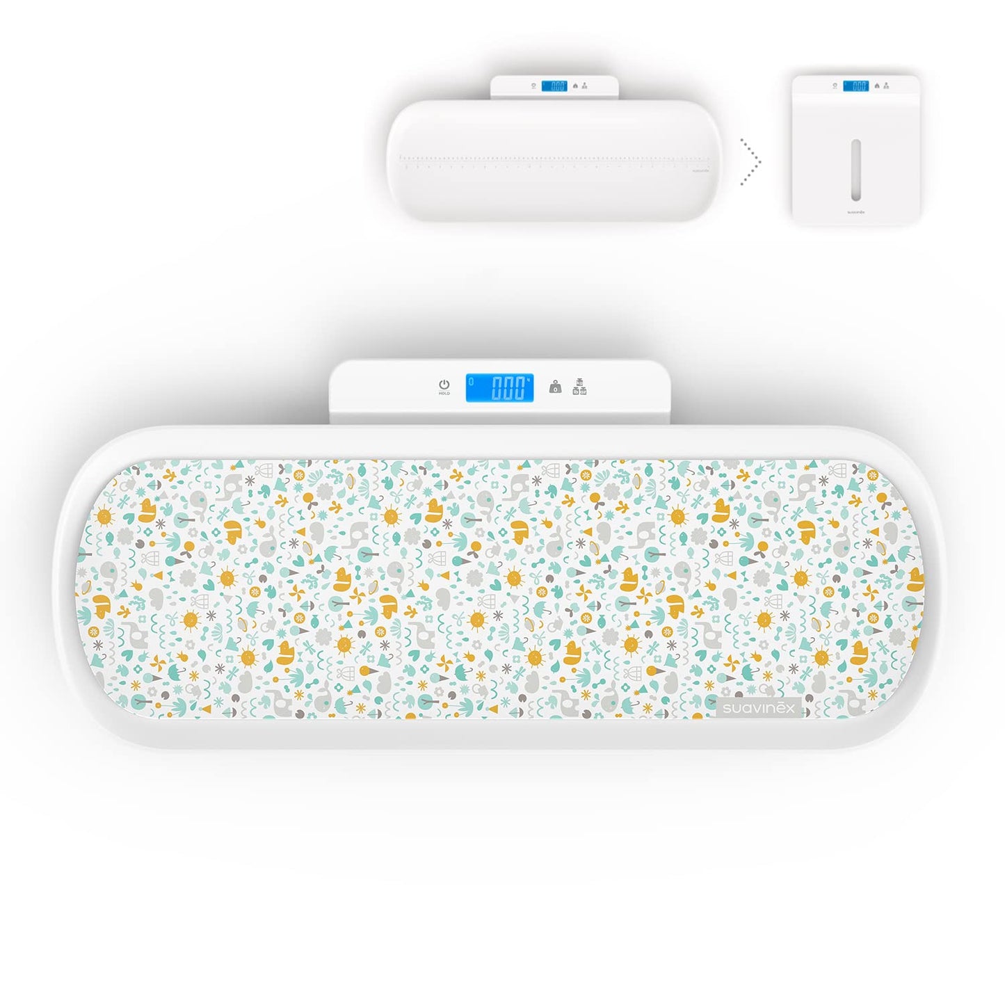 SUAVINEX nutikas digitaalne kaal beebidele ja täiskasvanutele, Bluetooth-funktsiooniga