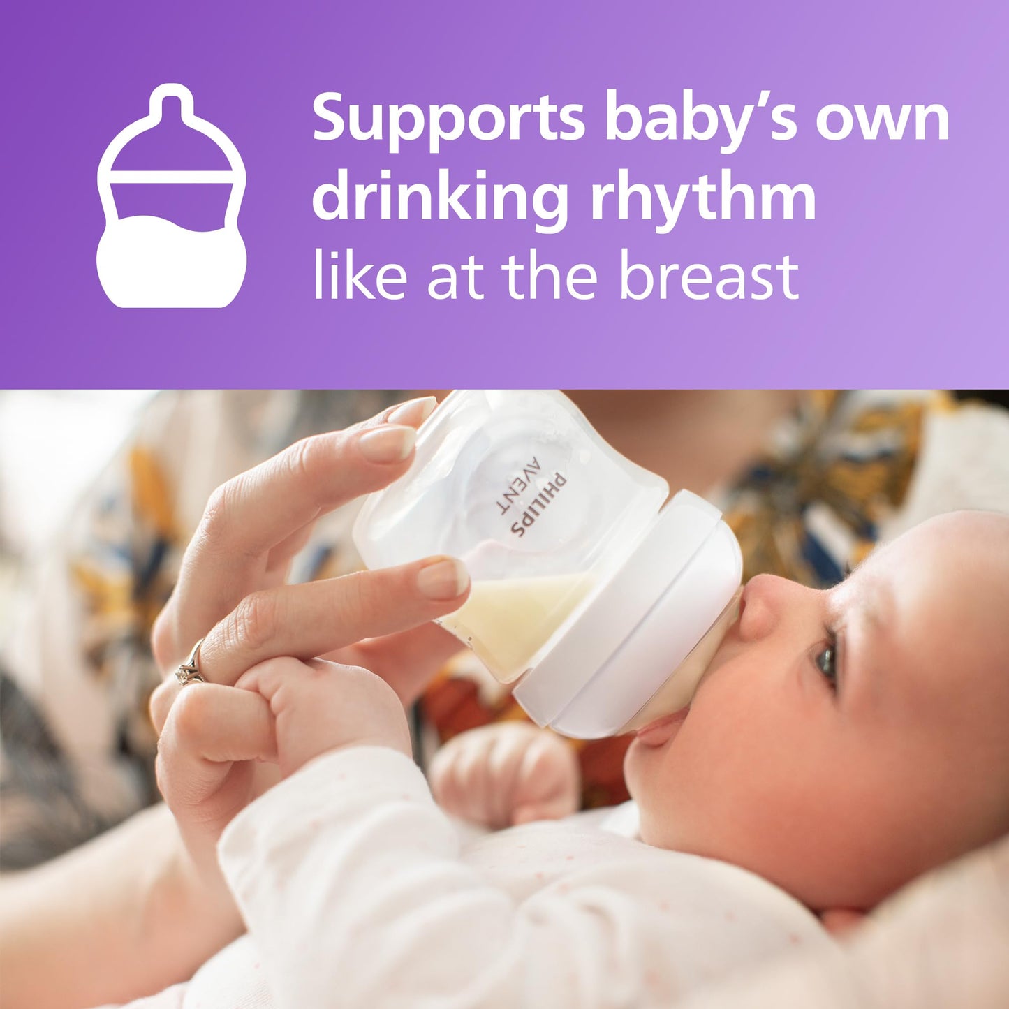 Philips Avent Natural Response kinkekomplekt – lutipudel 125 ml + Ultra Air lutt (0+)