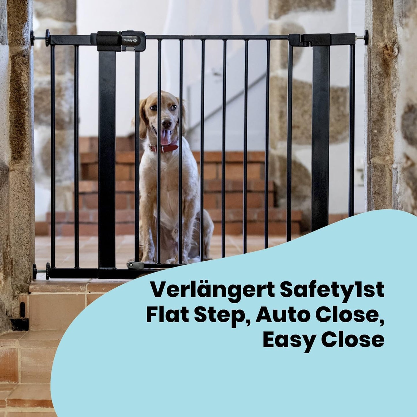 Safety 1st Easy Close Metal 14 cm turvavärava pikendus, hall