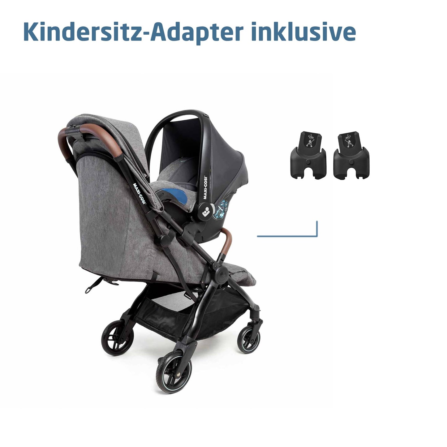 Maxi-Cosi Eva3 jalutuskäru, Select Grey, 0–4 a, kuni 22 kg