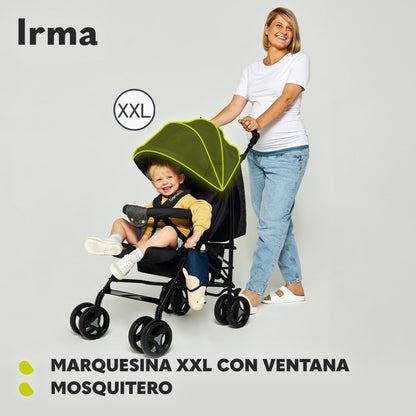 Lionelo IRMA kergkäru – 7 kg, lamavasend, 360° pööratavad käepidemed, suured rattad ja putukavõrk (Dream)