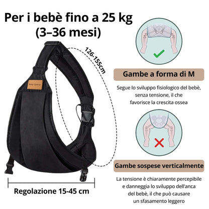 Ergonoomiline beebi-ja väikelapse kandekott/puusakandja (0–36 kuud)