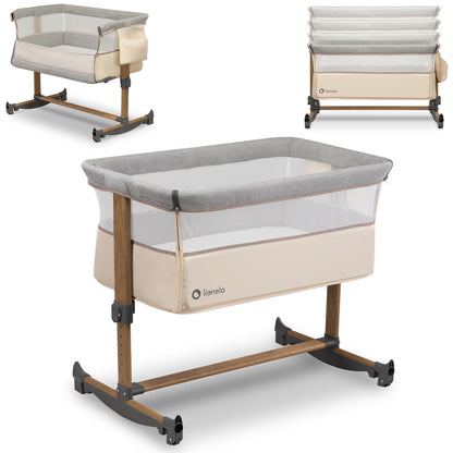 Lionelo Leonie 3-in-1 vooditasku, 0–6 kuud, kuni 9 kg, reguleeritav kõrgus ja kallutus, Beige