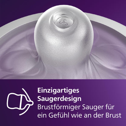 AVENT Natural Response kingituskomplekt vastsündinule SCD838/11, 4 lutipudelit, lutt ja pudelihari