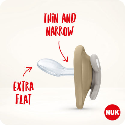NUK Space Day & Night lutt 6–18 kuud, silikoon, pimedas helendav, 4 tk (loomad)