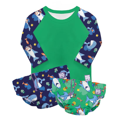 Bambino Mio ujumiskomplekt beebidele, 6–12 kuud, Ocean Explorers