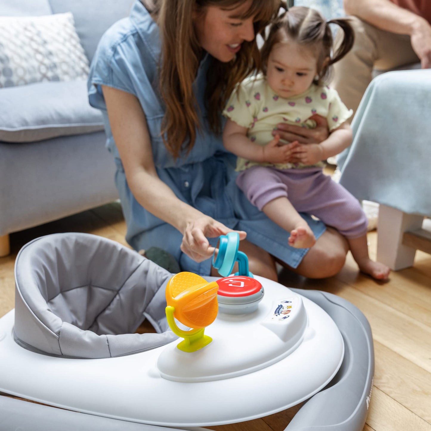 Bebeconfort Explorer käimistool eemaldatava mängualusega, Grey Mist (6–18 kuud)