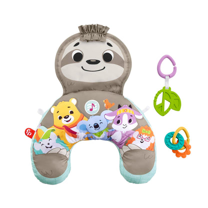Fisher-Price Music & Vibe laiskloomaga kõhuli-oleku tugipadi/kõhupadi beebile