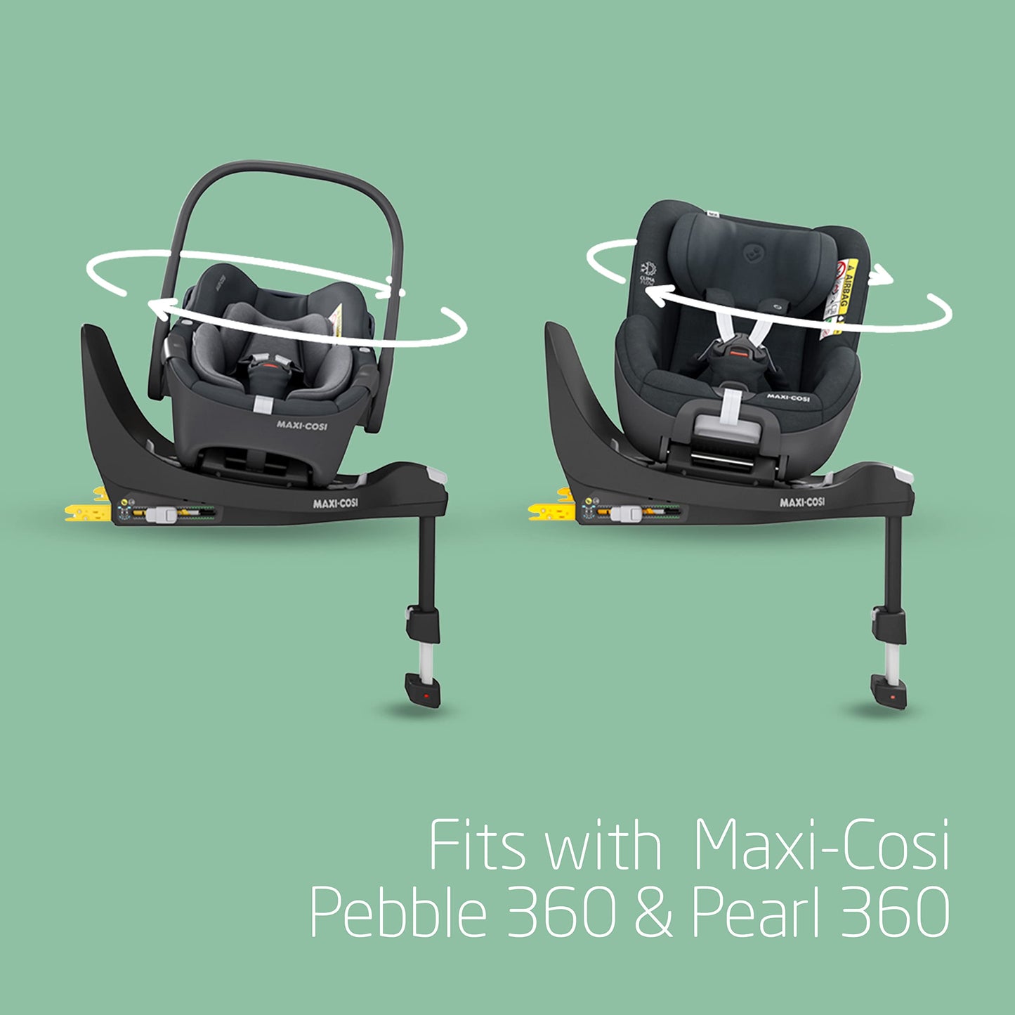 Maxi-Cosi FamilyFix 360 i-Size turvatooli alus, ISOFIX, 0–4 a, must