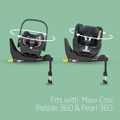 Maxi-Cosi FamilyFix 360 i-Size turvatooli alus, ISOFIX, 0–4 a, must