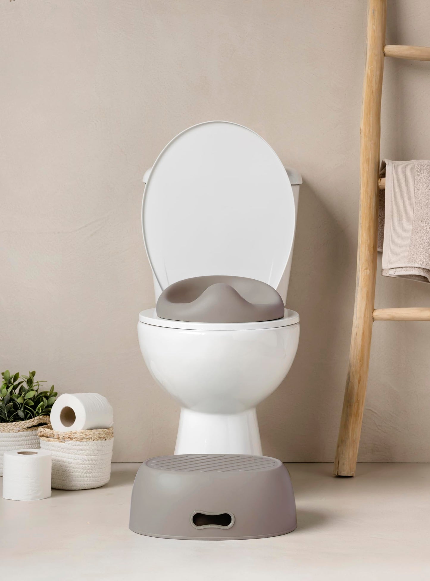 Nattou 3in1 lastepott Care, pott, astmepink ja WC-iste, alates 18 kuust, taupe