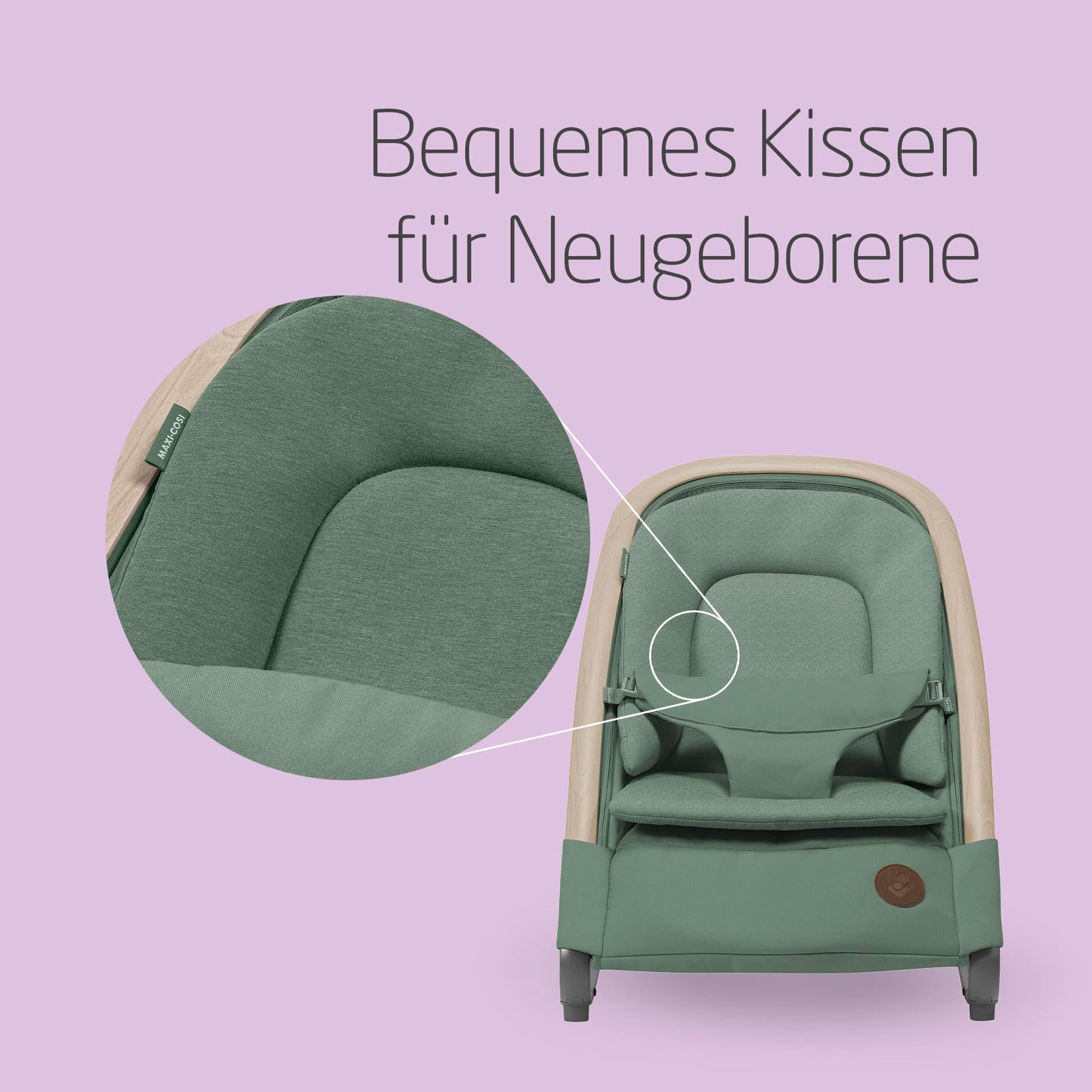 Maxi-Cosi Kori 2-ühes beebikiik mängukaarega, 0–2 a, kuni 15 kg, Beyond Green