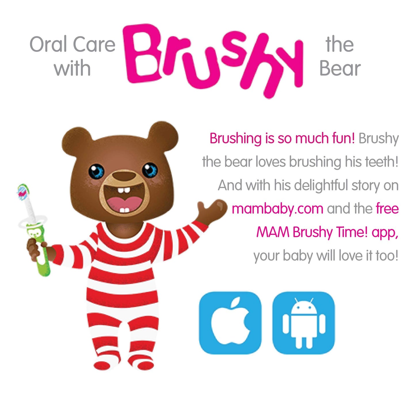 MAM Learn to Brush hambaharjakomplekt beebile (5+ kuud), sinine